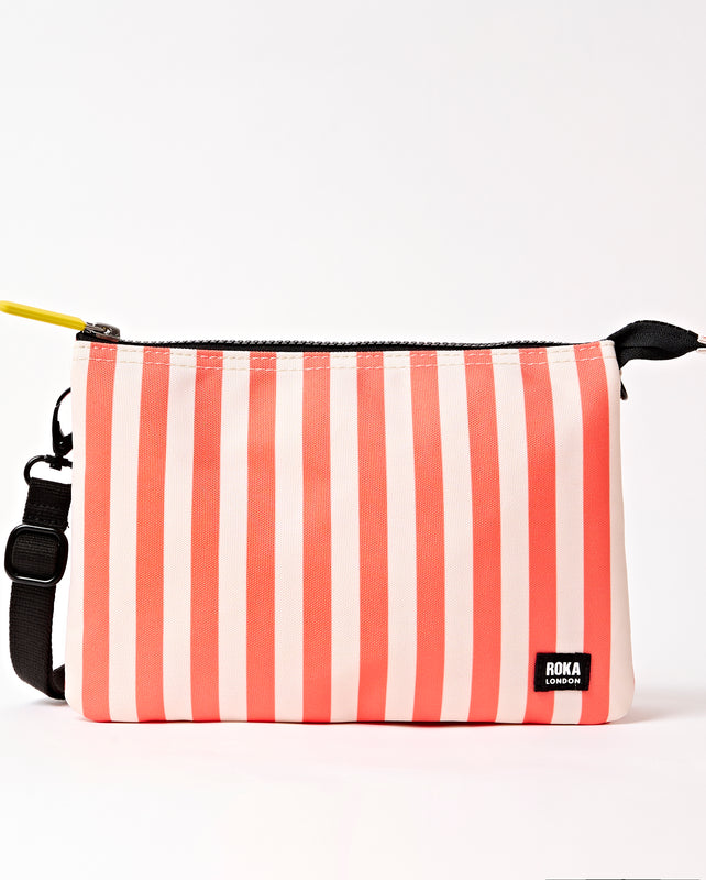 Carnaby Crossbody Bag in Coral Stripe