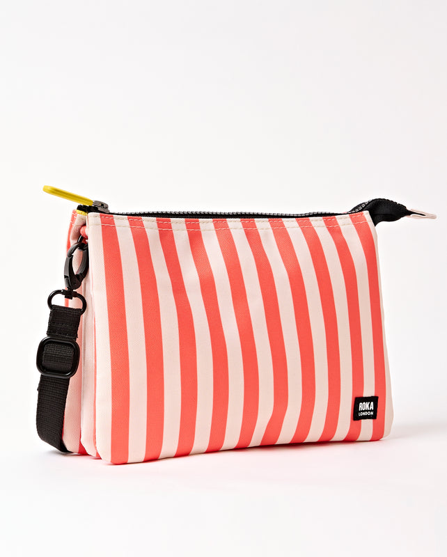 Carnaby Crossbody Bag in Coral Stripe