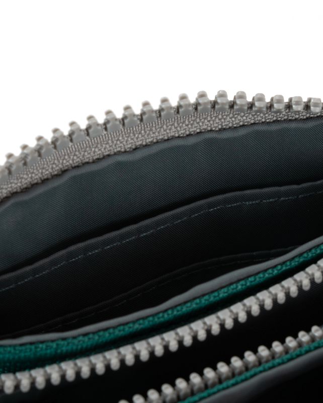 Carnaby Wallet in Teal Recycled Canvas