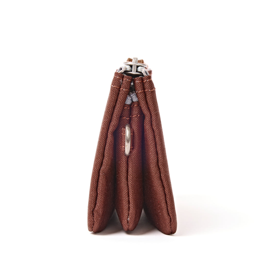 Carnaby Wallet in Chocolate Recycled Canvas