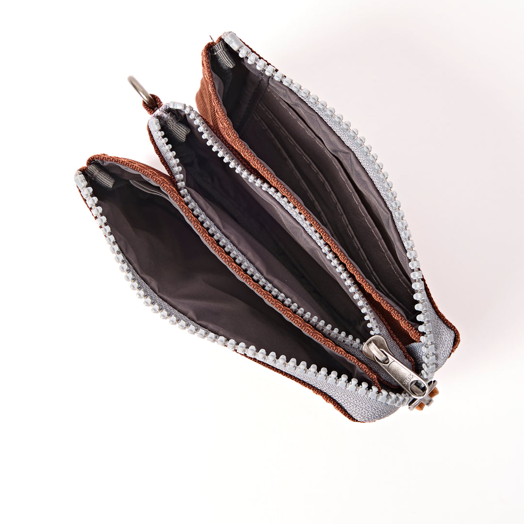 Carnaby Wallet in Chocolate Recycled Canvas