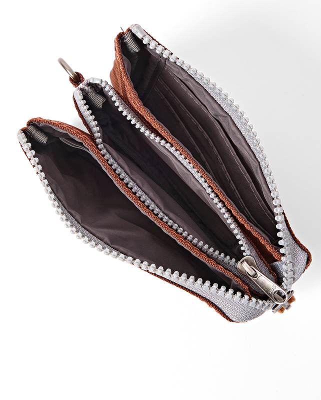 Carnaby Wallet in Chocolate Recycled Canvas