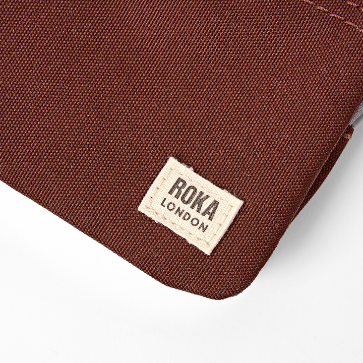 Carnaby Wallet in Chocolate Recycled Canvas