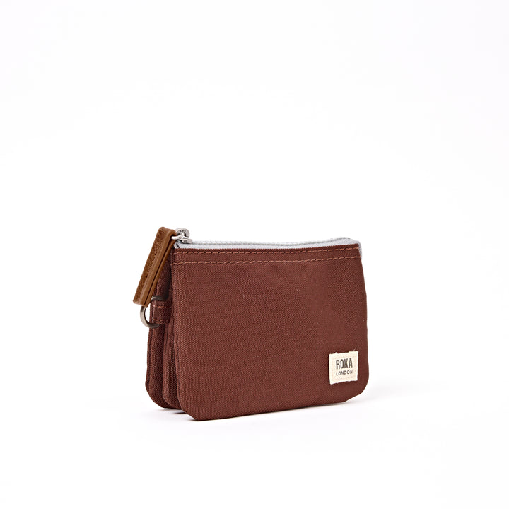 Carnaby Wallet in Chocolate Recycled Canvas