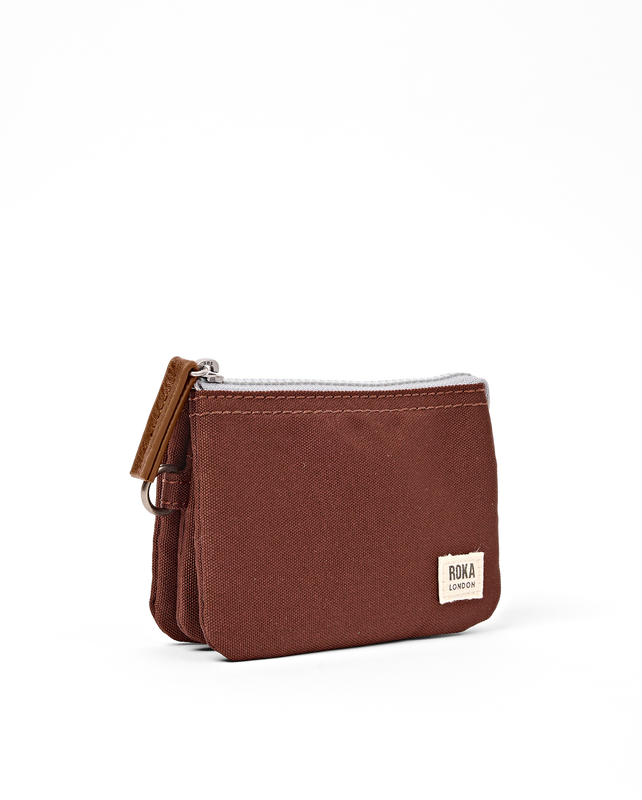 Carnaby Wallet in Chocolate Recycled Canvas