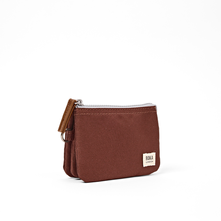 Carnaby Wallet in Chocolate Recycled Canvas