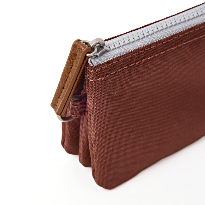 Carnaby Wallet in Chocolate Recycled Canvas