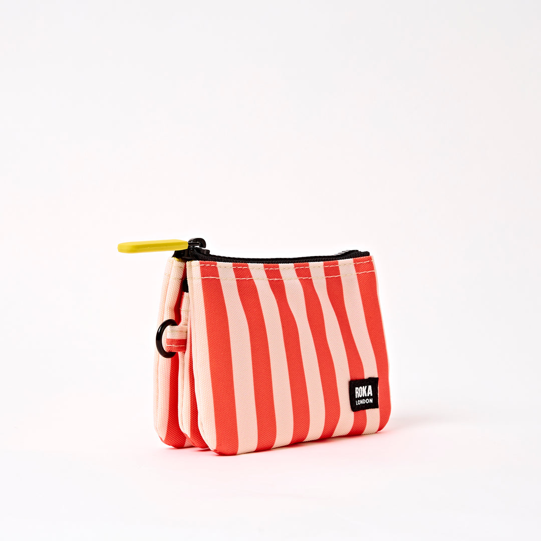 Carnaby Wallet in Coral Stripe