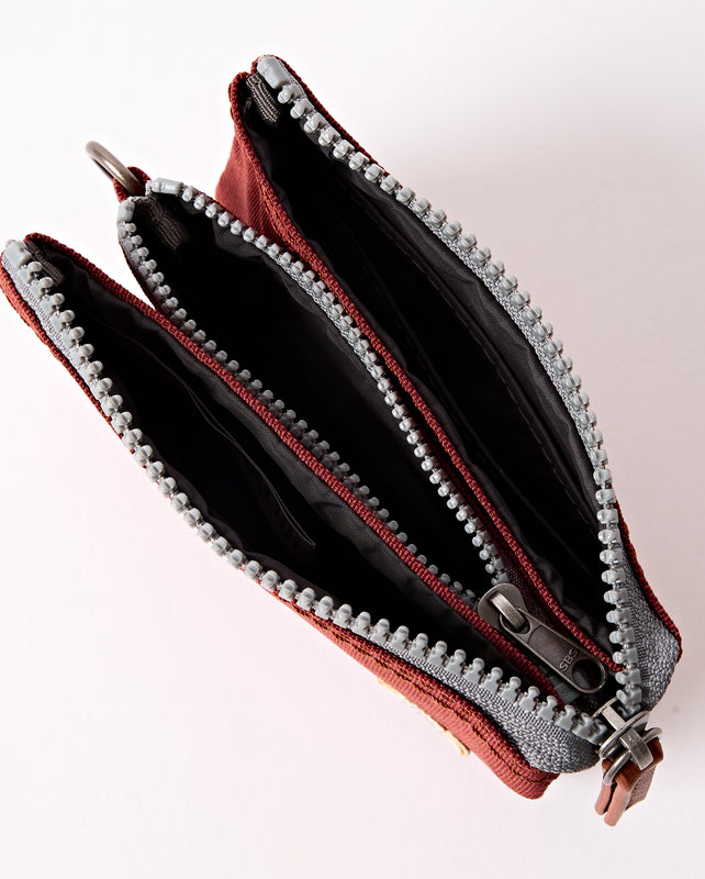 Carnaby Wallet in Henna Recycled Canvas