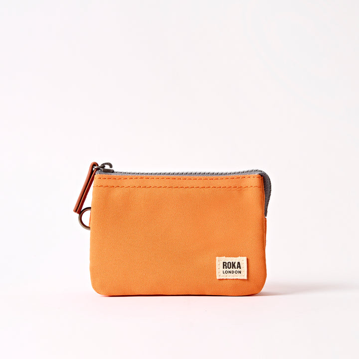 Carnaby Wallet in Jaffa Orange Recycled Canvas
