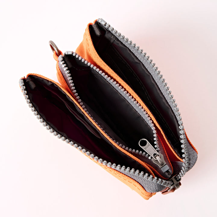 Carnaby Wallet in Jaffa Orange Recycled Canvas