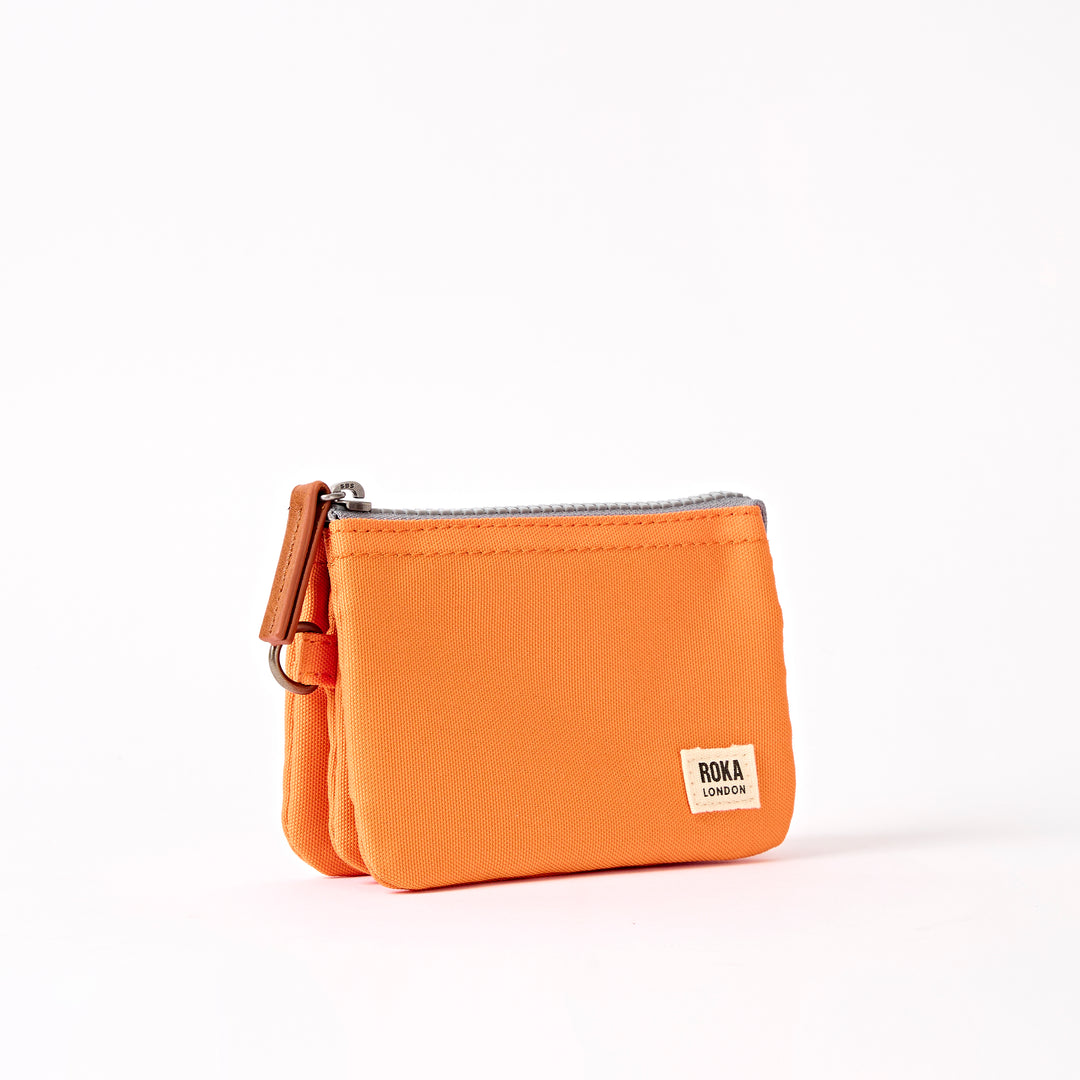 Carnaby Wallet in Jaffa Orange Recycled Canvas