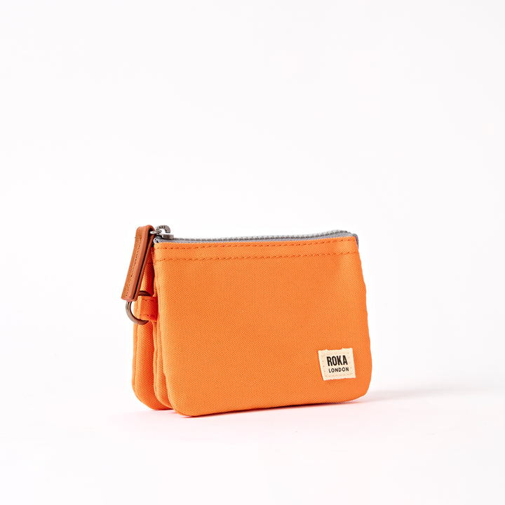 Carnaby Wallet in Jaffa Orange Recycled Canvas