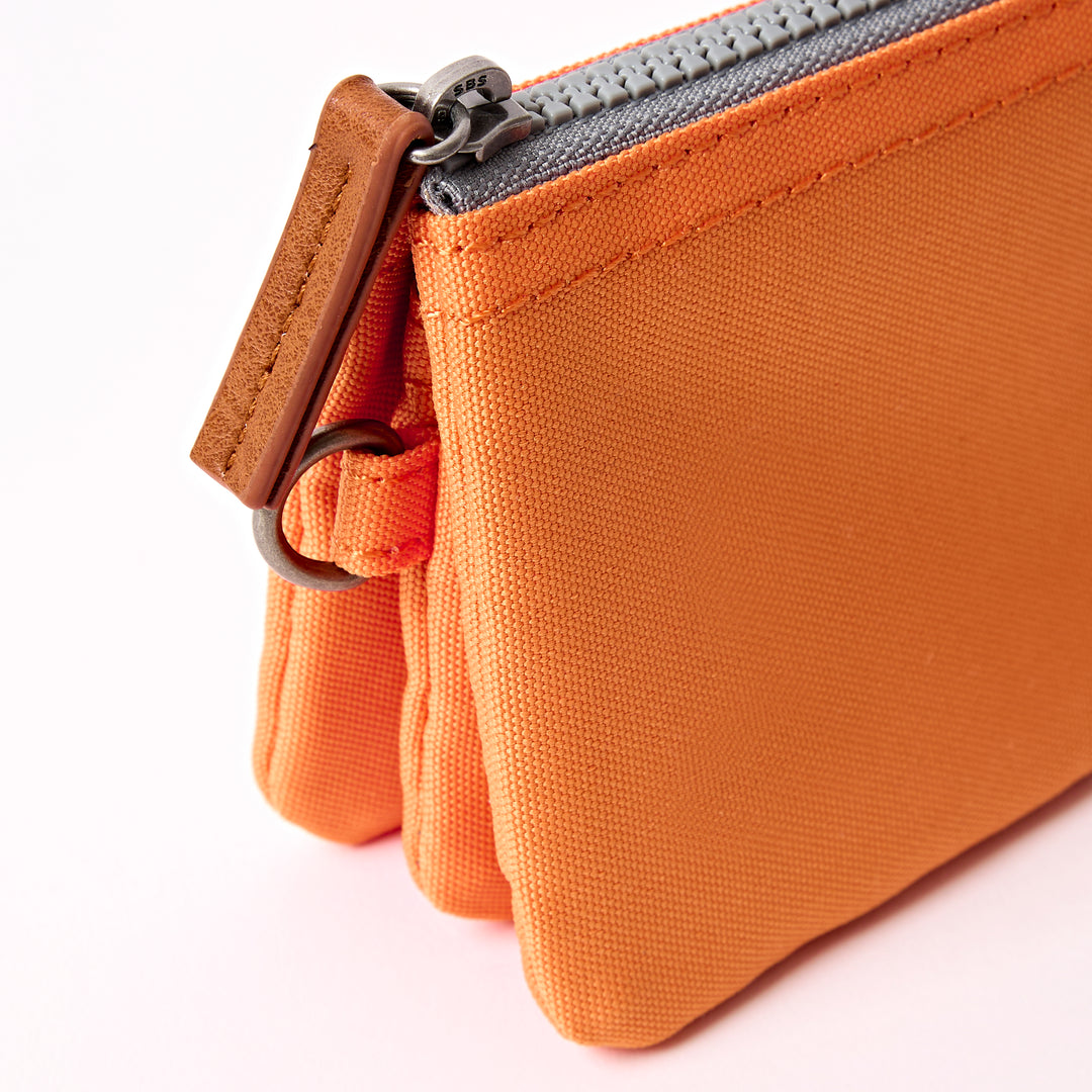Carnaby Wallet in Jaffa Orange Recycled Canvas
