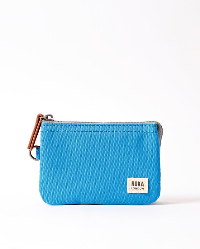 Carnaby Wallet in Malibu Blue Recycled Canvas
