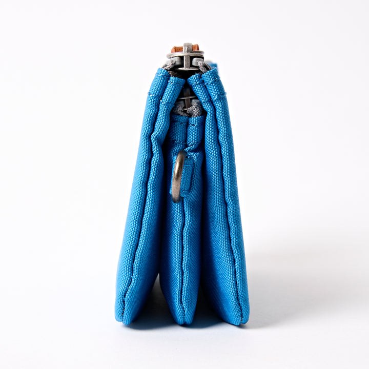 Carnaby Wallet in Malibu Blue Recycled Canvas