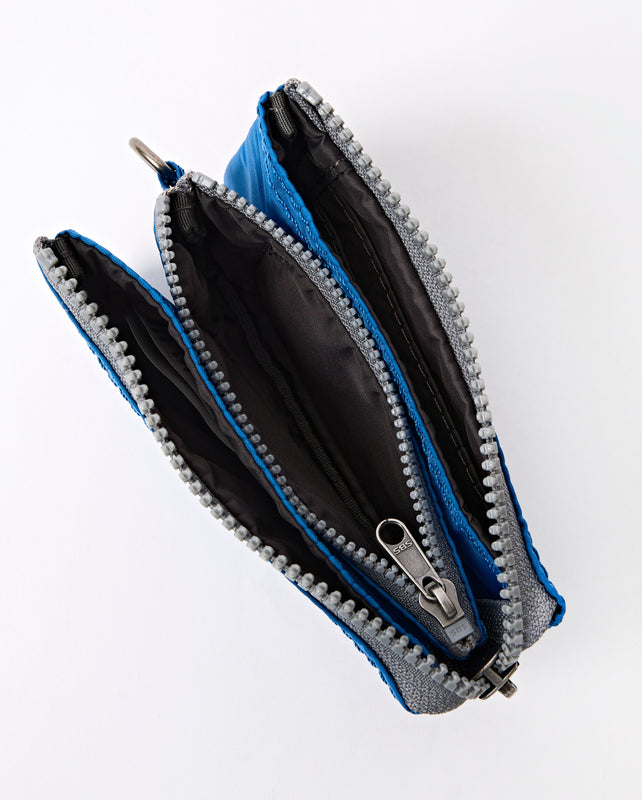 Carnaby Wallet in Malibu Blue Recycled Nylon Ripstop