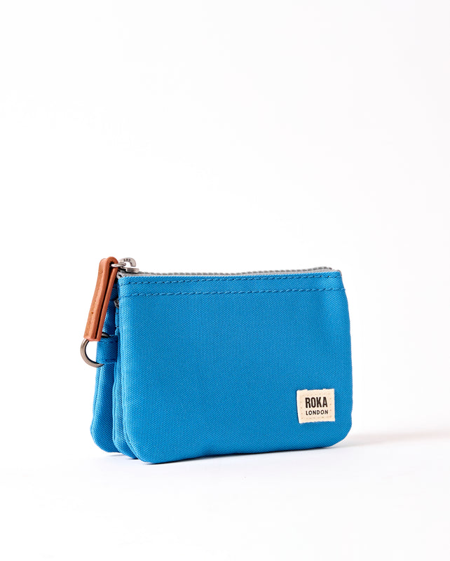 Carnaby Wallet in Malibu Blue Recycled Canvas