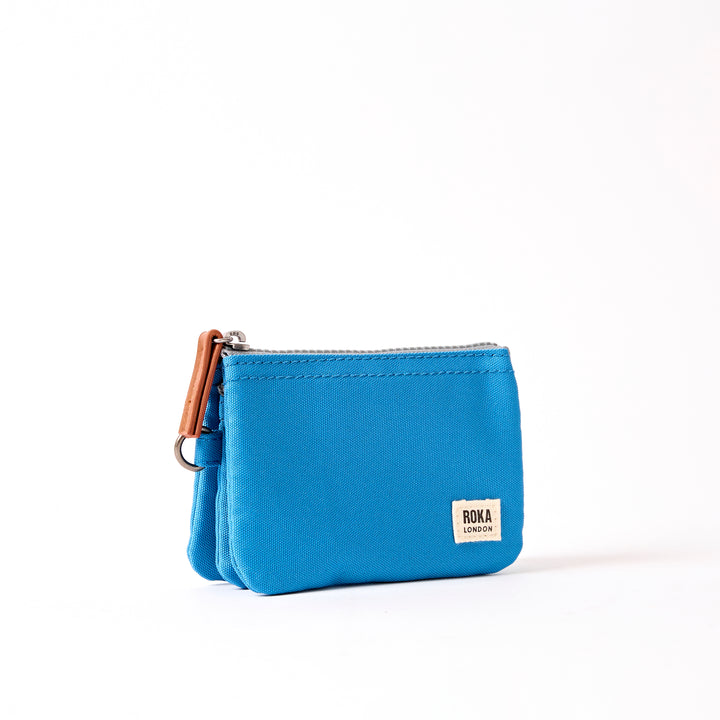 Carnaby Wallet in Malibu Blue Recycled Canvas