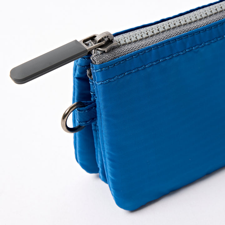 Carnaby Wallet in Malibu Blue Recycled Nylon Ripstop