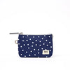 Carnaby Wallet in Navy Polka Dot