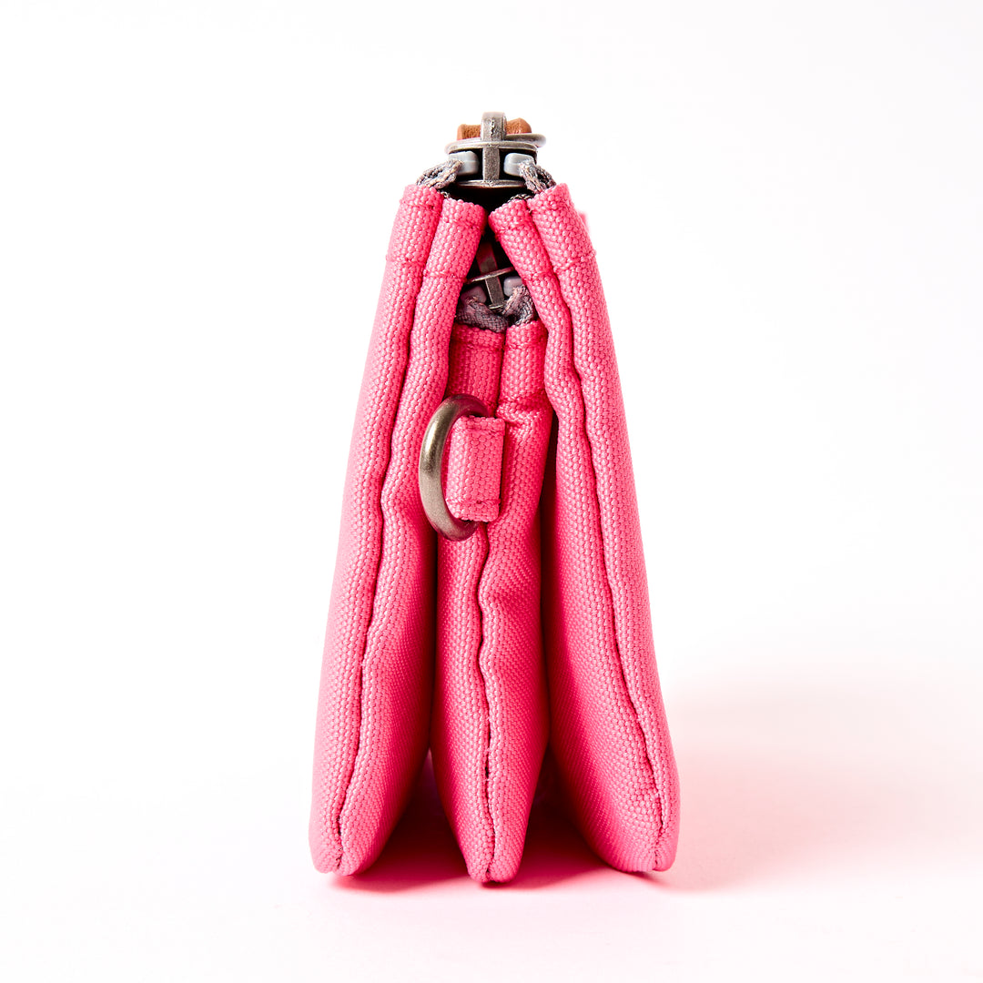 Carnaby Wallet in Pink Lemonade Recycled Canvas