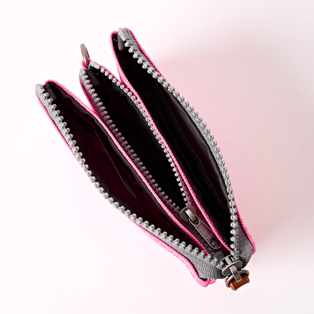 Carnaby Wallet in Pink Lemonade Recycled Canvas