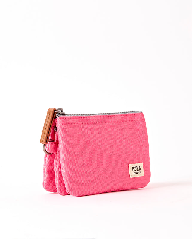 Carnaby Wallet in Pink Lemonade Recycled Canvas