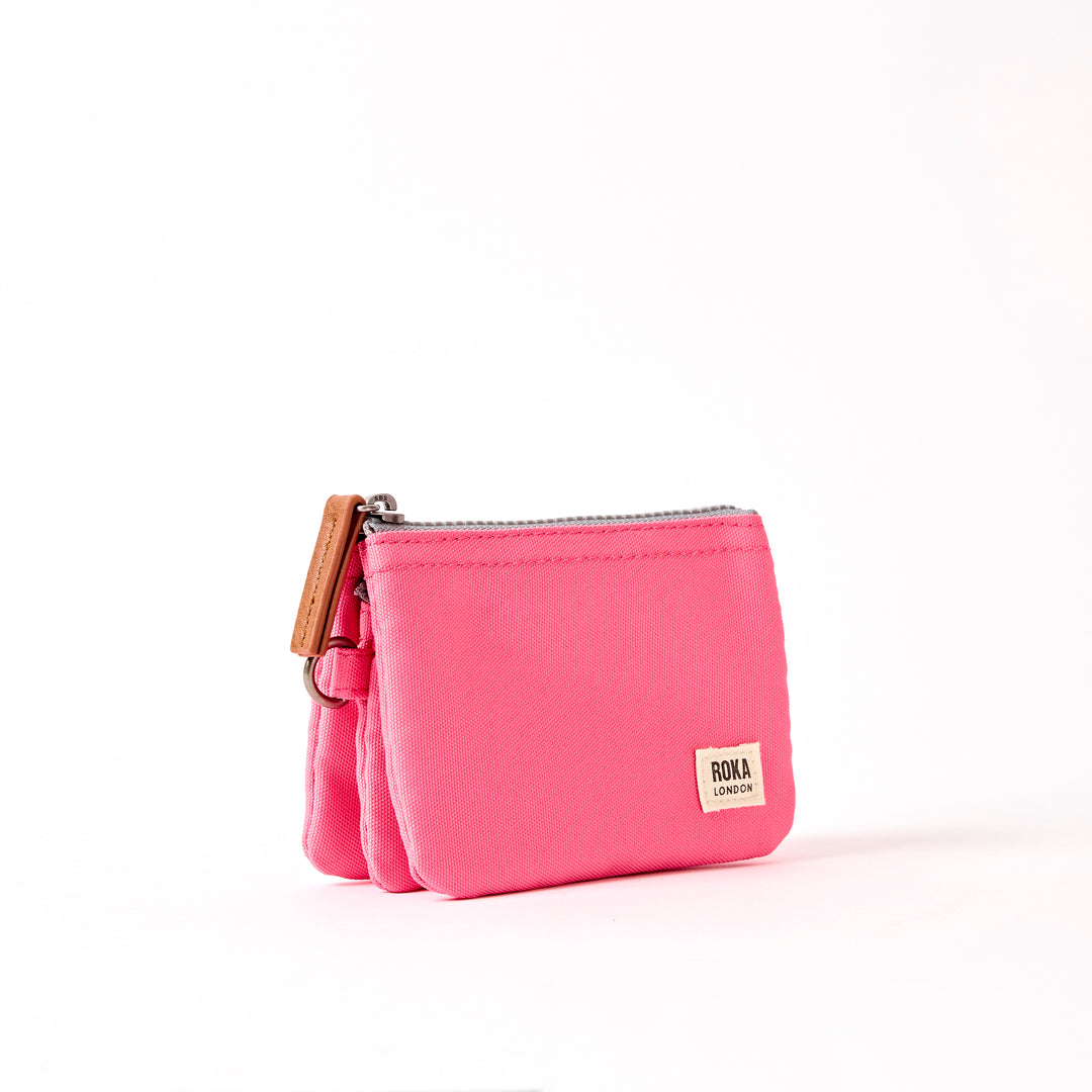 Carnaby Wallet in Pink Lemonade Recycled Canvas