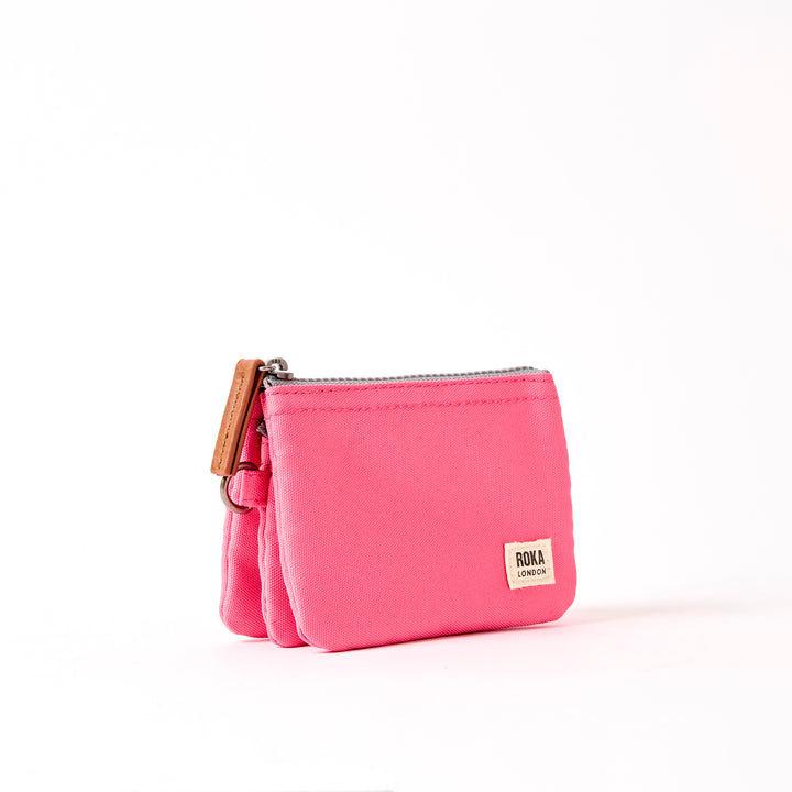 Carnaby Wallet in Pink Lemonade Recycled Canvas