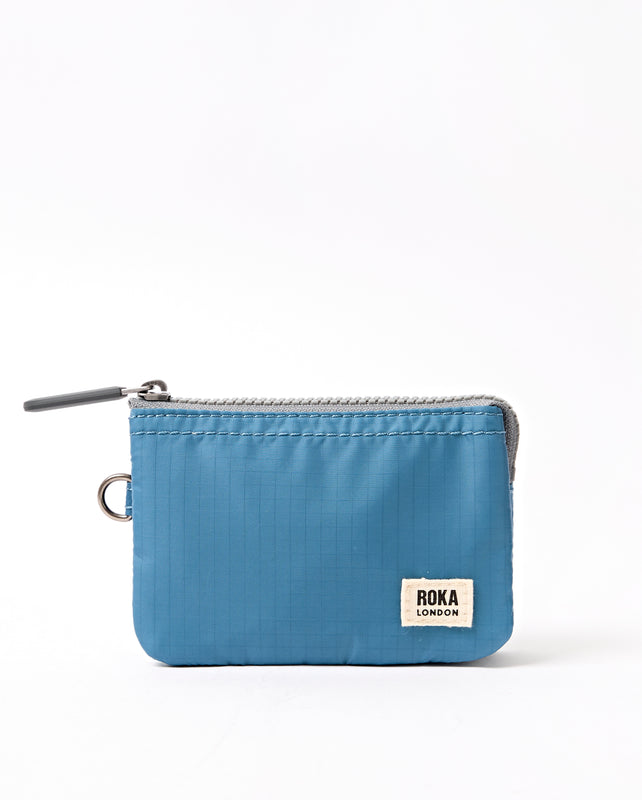 Carnaby Wallet in Retro Blue Recycled Nylon Ripstop