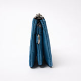 Carnaby Wallet in Retro Blue Recycled Nylon Ripstop