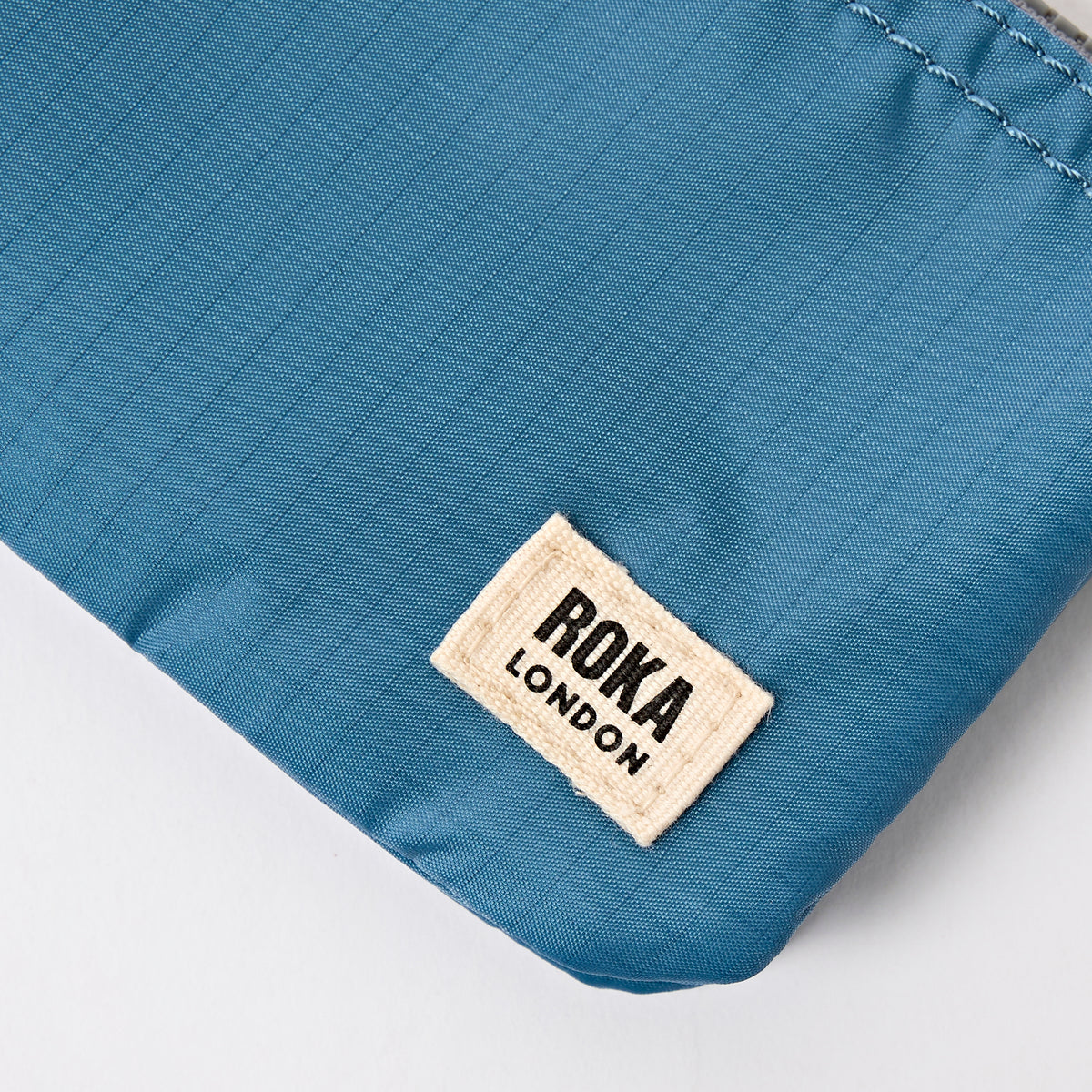 Carnaby Wallet in Retro Blue Recycled Nylon Ripstop