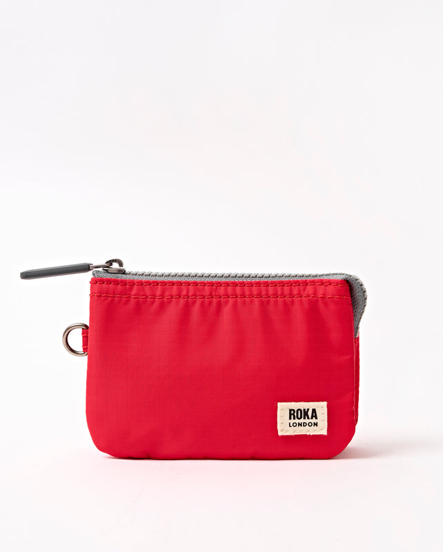Carnaby Wallet in Scarlet Recycled Nylon Ripstop