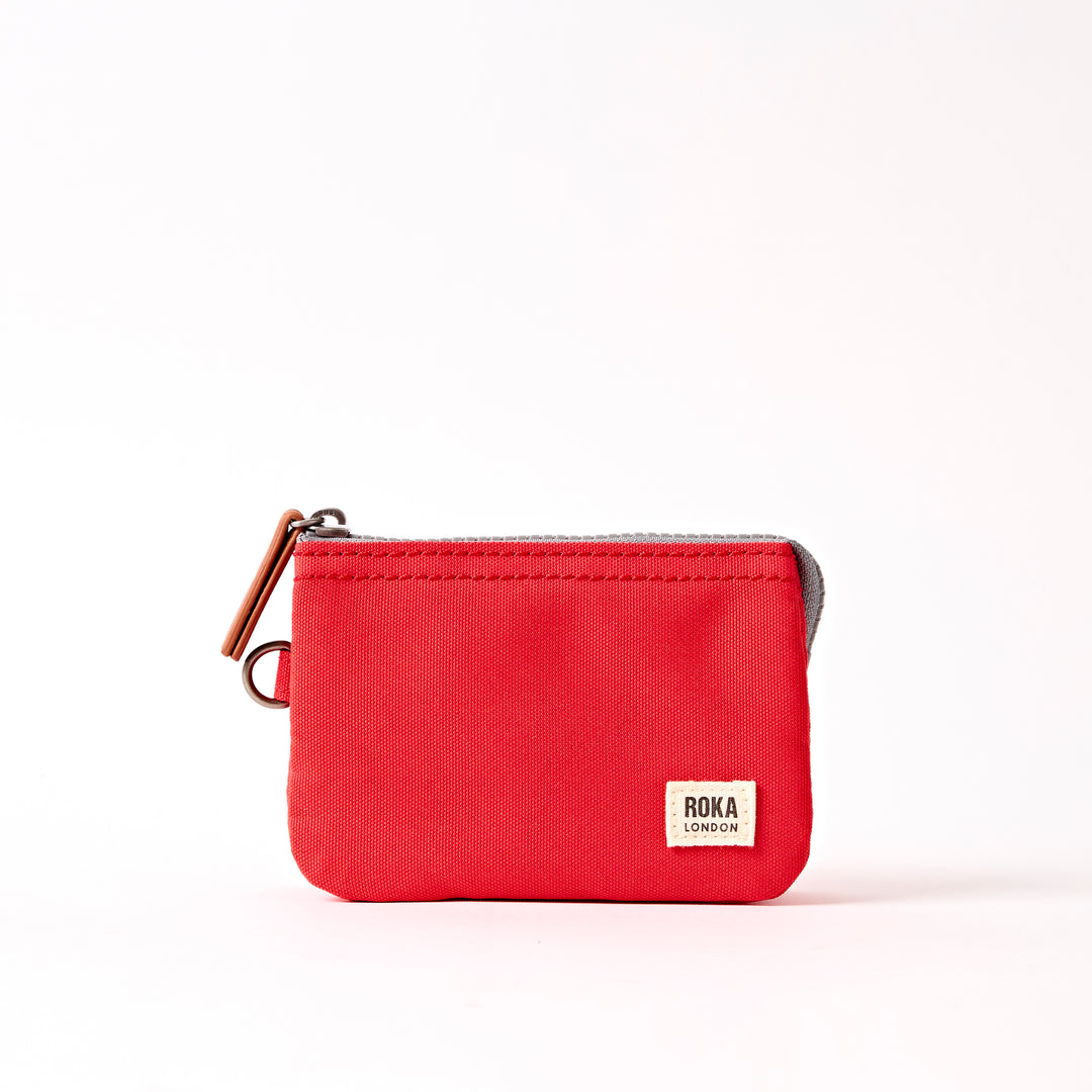 Carnaby Wallet in Scarlet Recycled Canvas