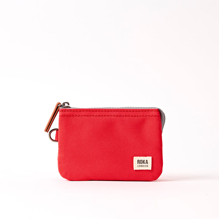Carnaby Wallet in Scarlet Recycled Canvas