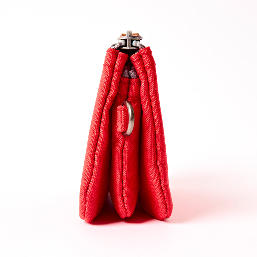 Carnaby Wallet in Scarlet Recycled Canvas