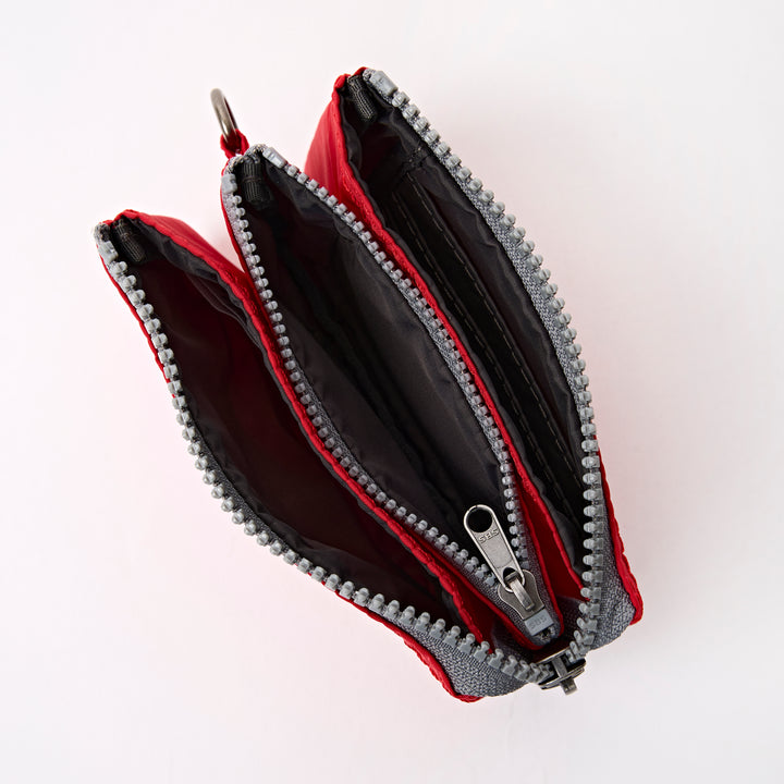 Carnaby Wallet in Scarlet Recycled Nylon Ripstop