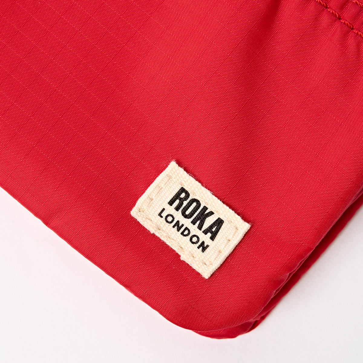 Carnaby Wallet in Scarlet Recycled Nylon Ripstop
