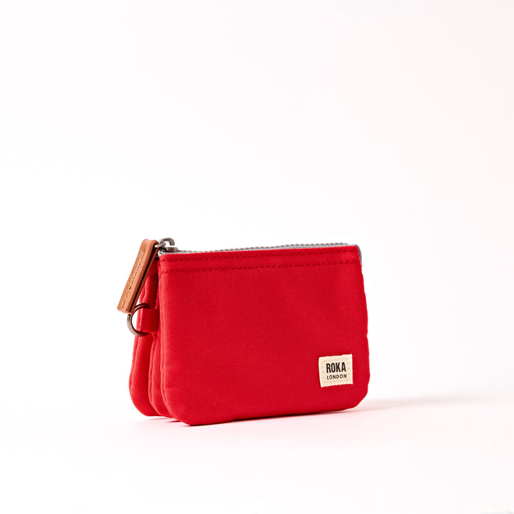 Carnaby Wallet in Scarlet Recycled Canvas
