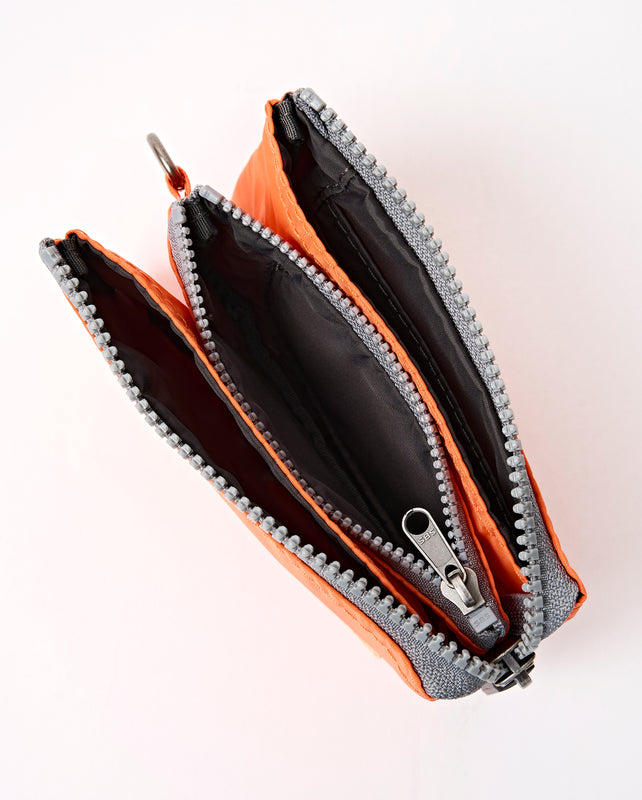 Carnaby Wallet in Tangerine Recycled Nylon Ripstop