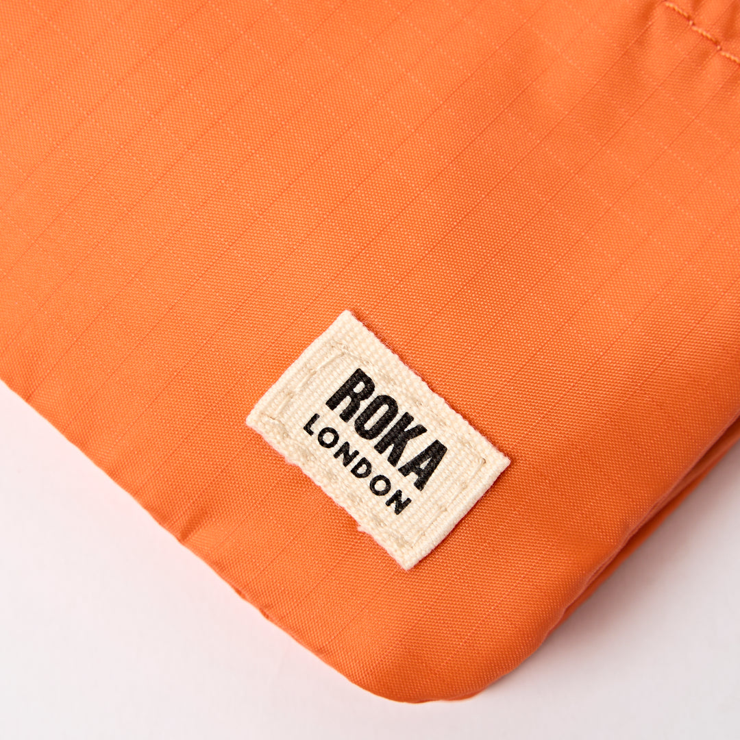 Carnaby Wallet in Tangerine Recycled Nylon Ripstop