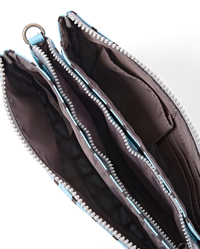 Carnaby Crossbody Bag in Blue Stripe