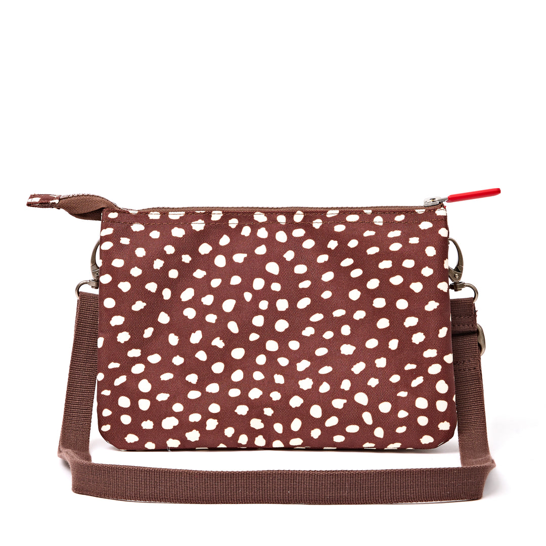 Carnaby Crossbody Bag in Brown Dot