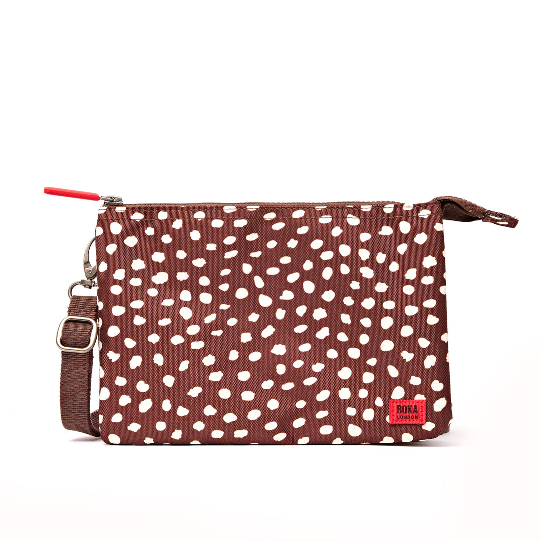 Carnaby Crossbody Bag in Brown Dot
