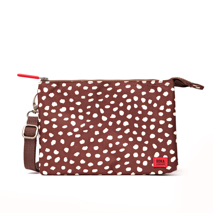 Carnaby Crossbody Bag in Brown Dot