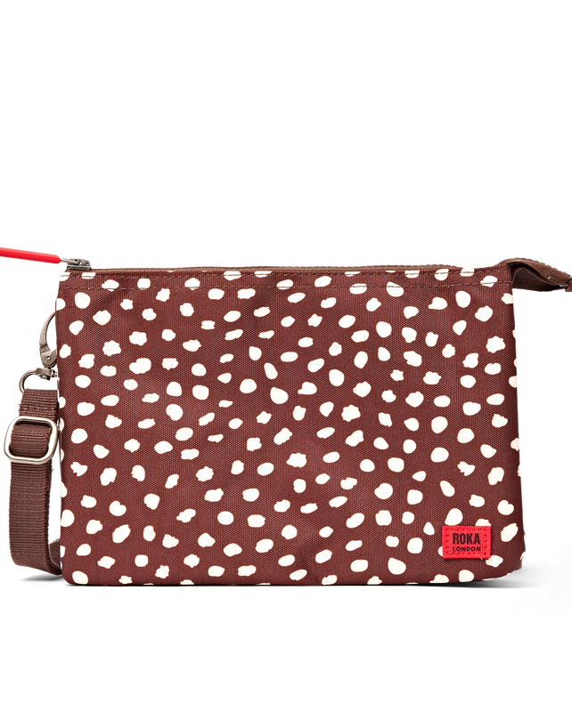 Carnaby Crossbody Bag in Brown Dot