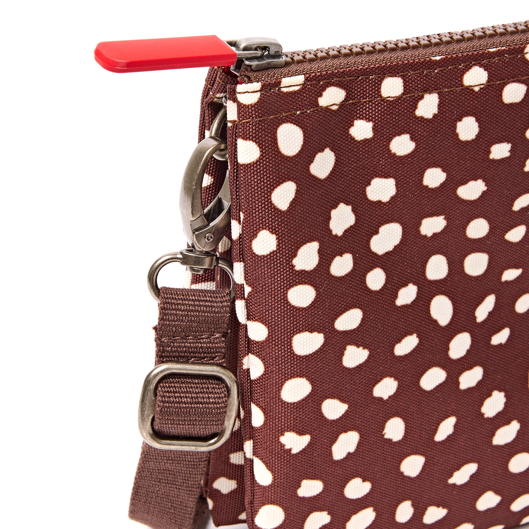 Carnaby Crossbody Bag in Brown Dot