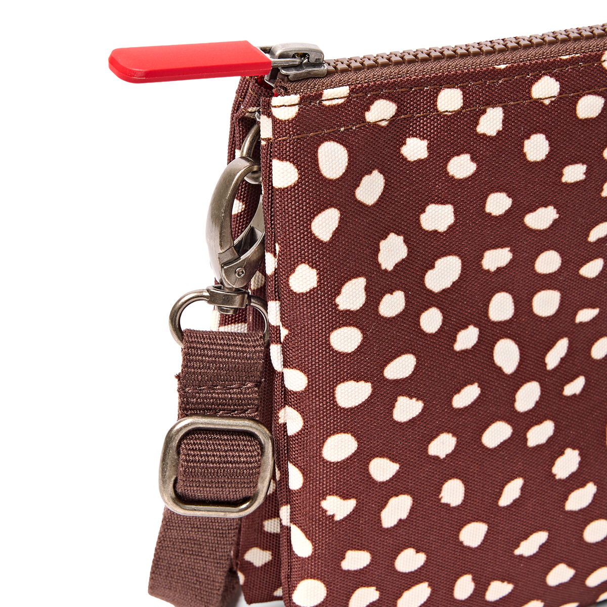 Carnaby Crossbody Bag in Brown Dot