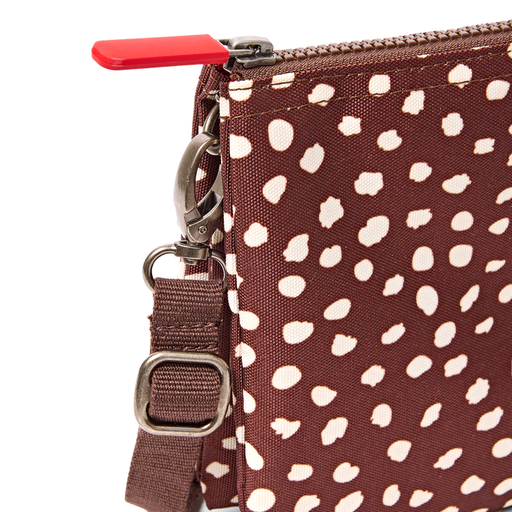 Carnaby Crossbody Bag in Brown Dot